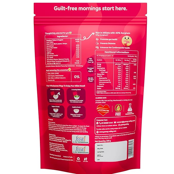 Millet Muesli Strawberry Biss