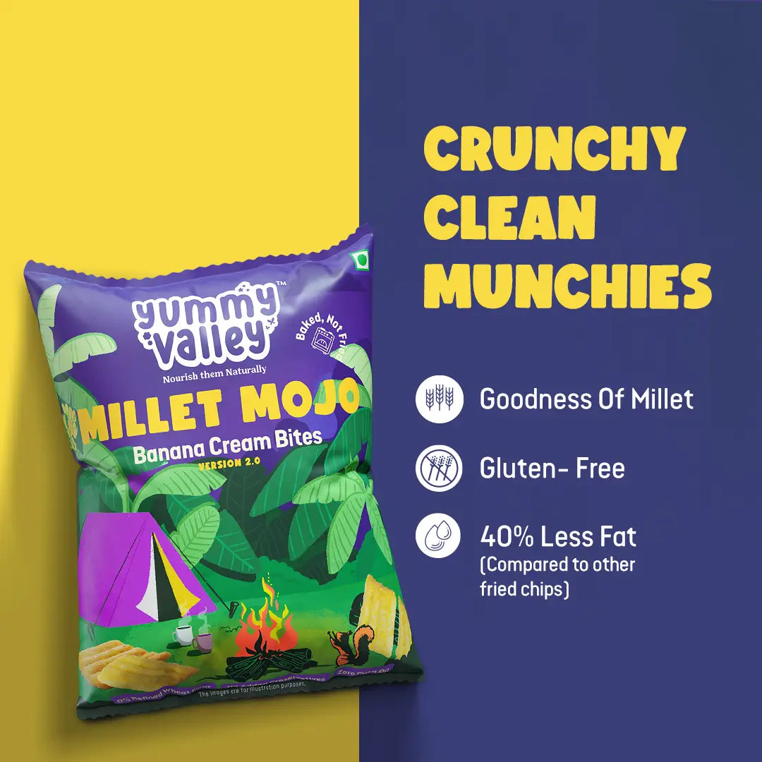 Millet Mojo Banana Cream Bites