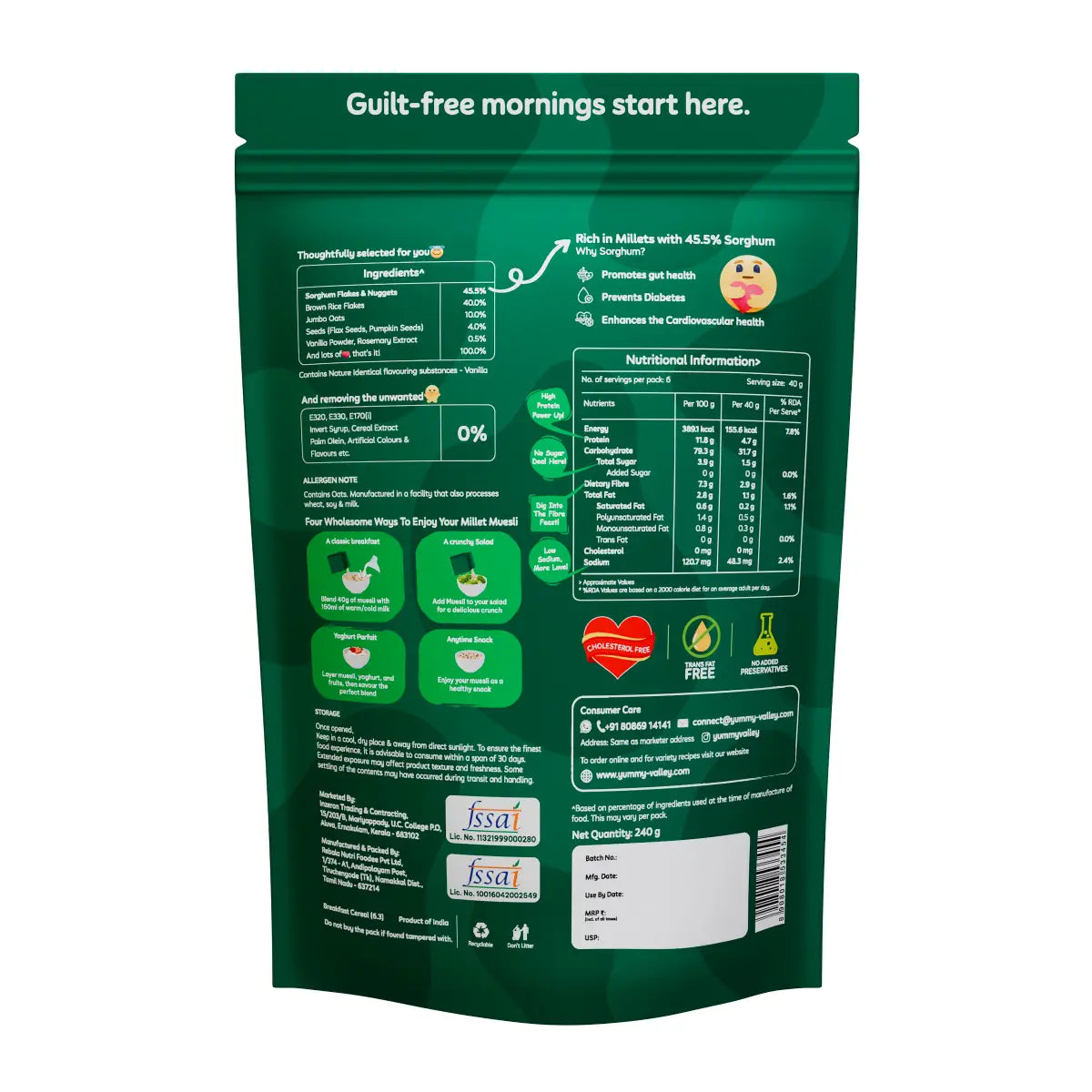 Millet Muesli – No Added Sugar