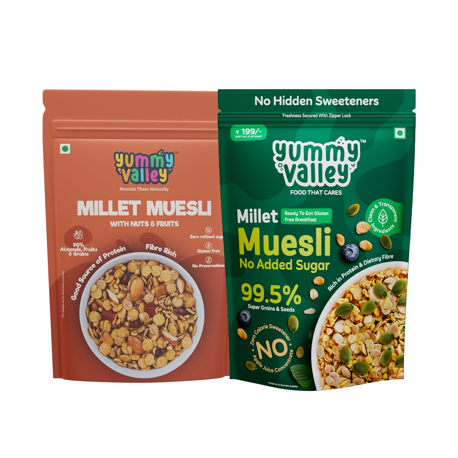 Balanced Bite Millet Combo– Fruits, Nuts & Seeds + No Added Sugar