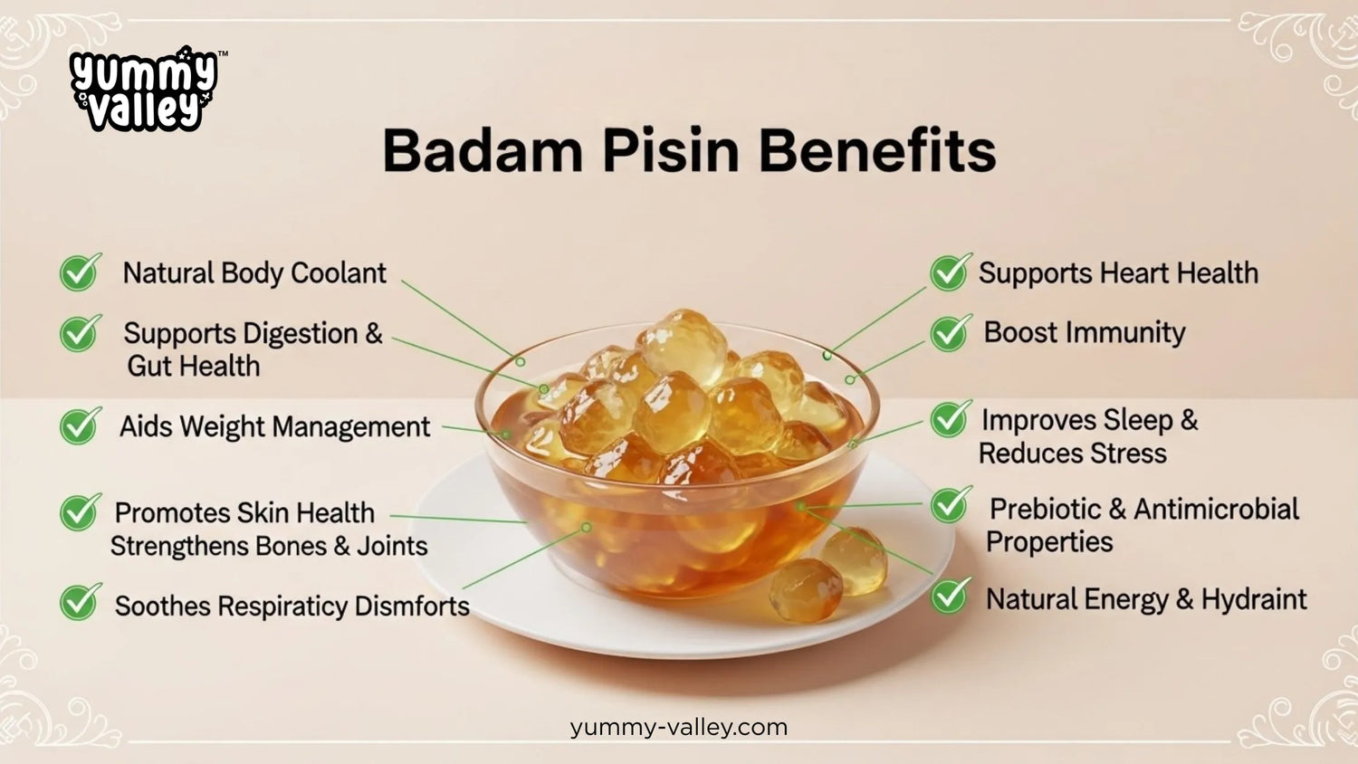 benefits of badam pisin