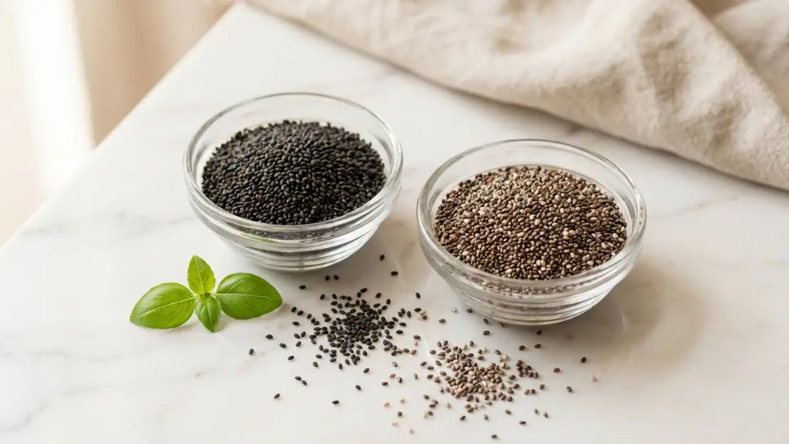 Sabja Seeds Vs Chia Seeds