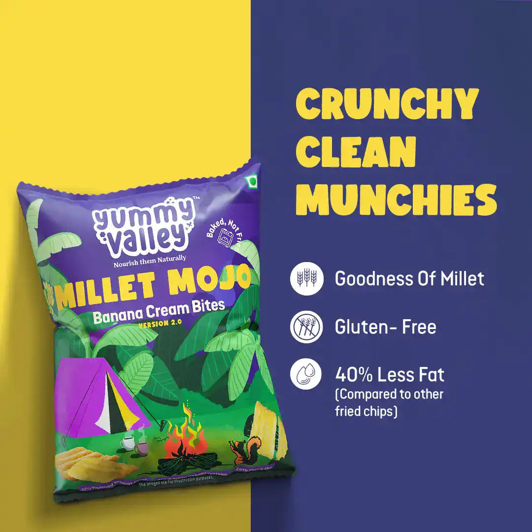 Millet Mojo Banana Cream Bites