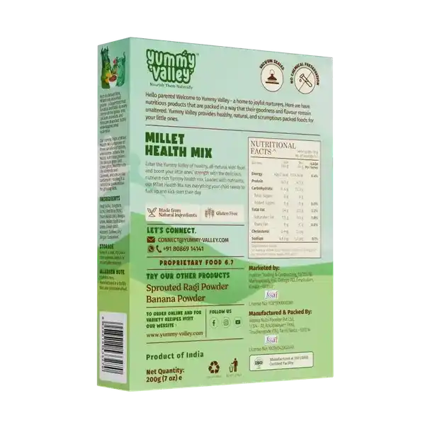 Millet Health Mix back side
