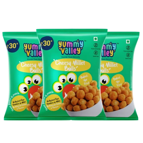 cheesy millet balls packet