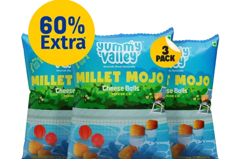 Millet Mojo Cheese Balls (Pack of 3)