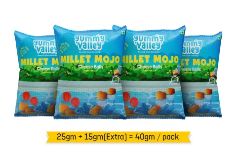Millet Mojo Cheese Balls (Pack of 4)