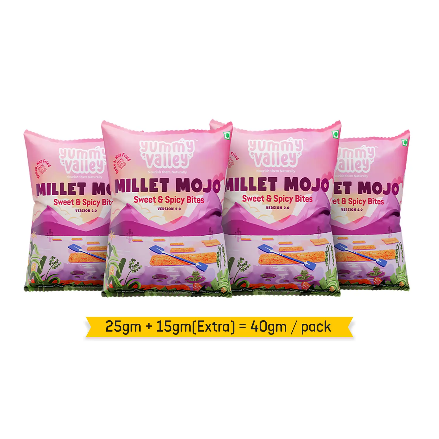 Millet Mojo Sweet & Spicy Bites (Pack of 4)