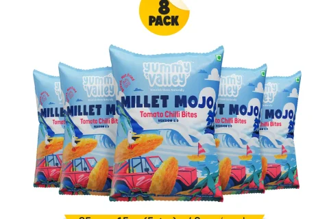 Millet Mojo Tomato Chilli Bites (Pack of 8)
