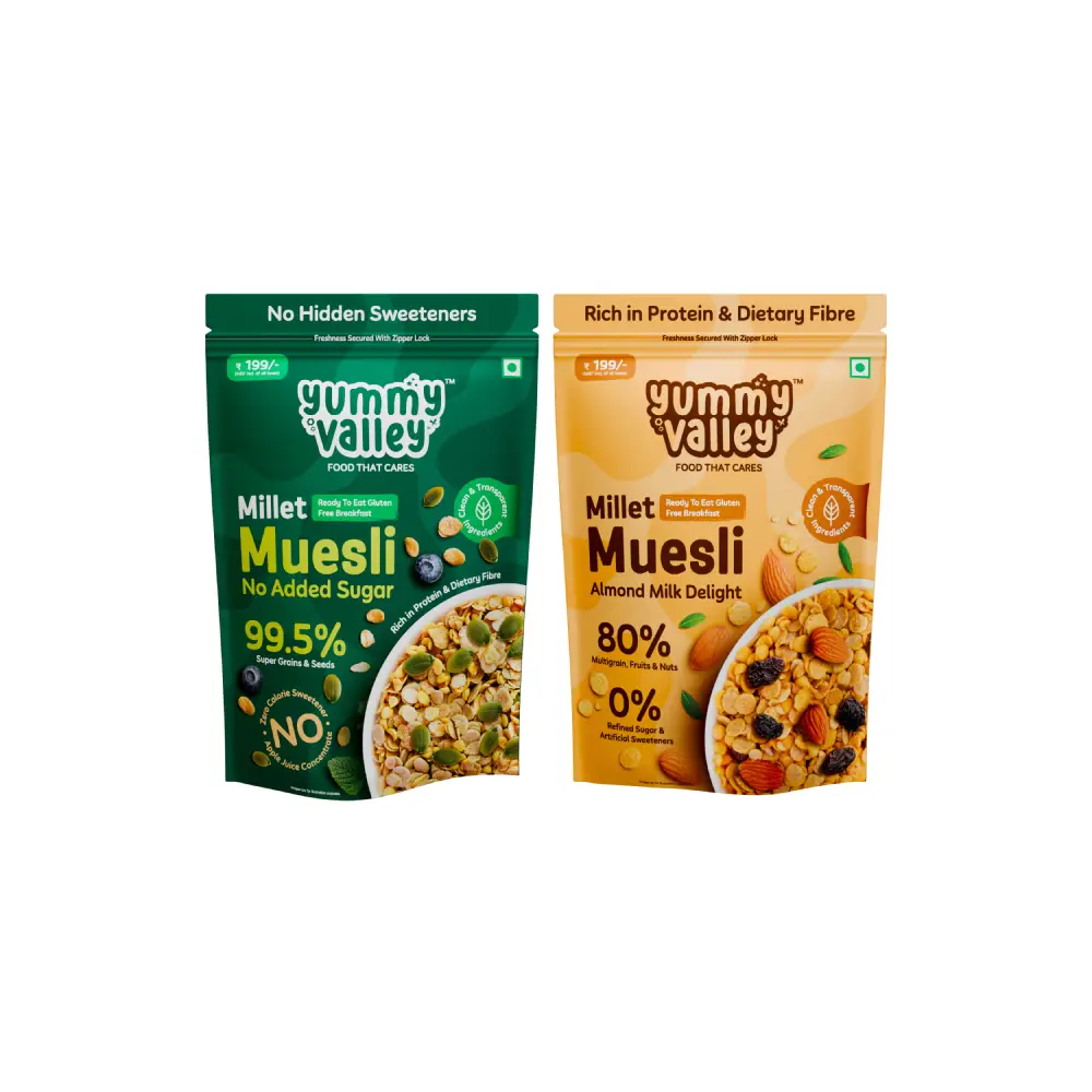 Almond + No Added Sugar Millet Muesli Combo