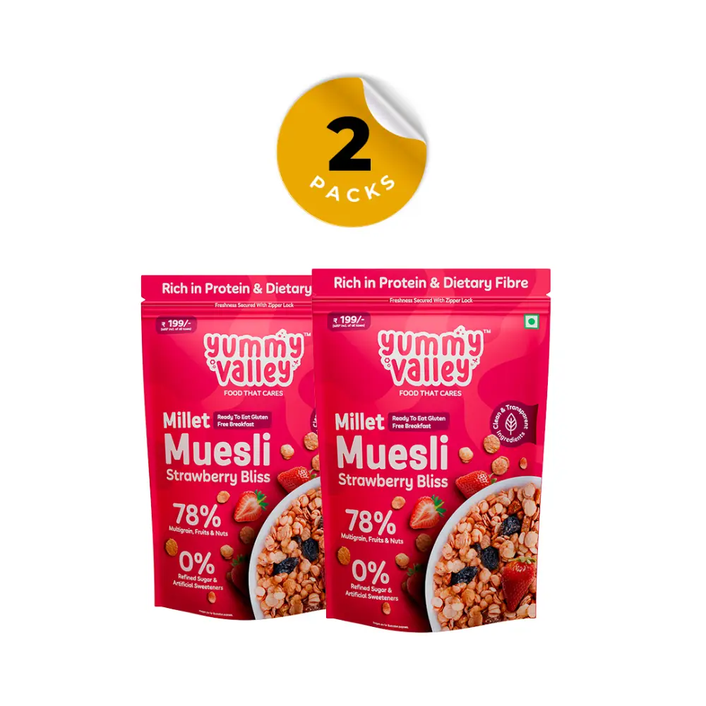 Millet Muesli - Strawberry Bliss ( Pack of 2)