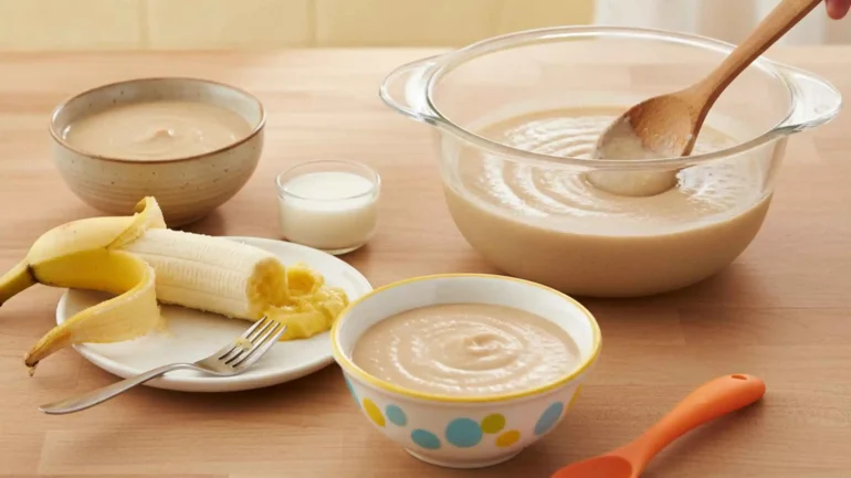 Ragi Banana Puree