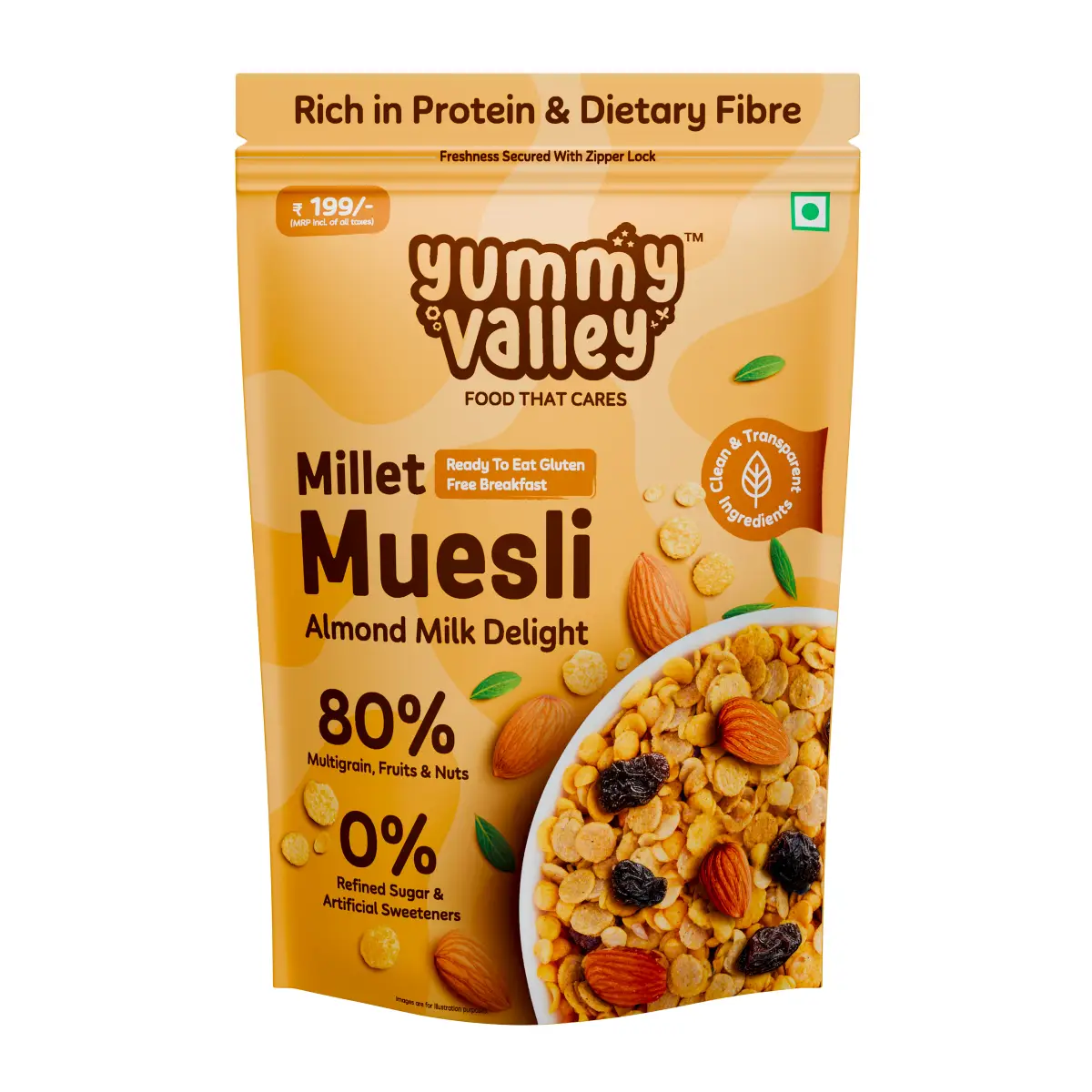 Millet Muesli – Almond Milk Delight