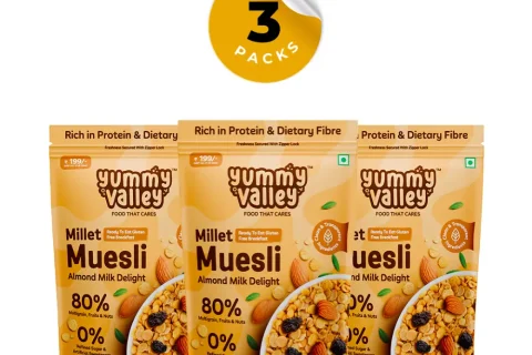 Millet Muesli - Almond Milk Delight ( Pack of 3)