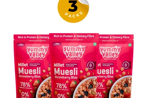 Millet Muesli - Strawberry Bliss ( Pack of 3)
